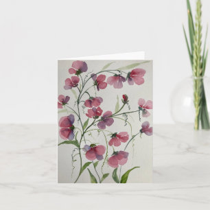 Ervilhas doces - Cartão de saudação Dentro Vazio