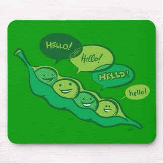 Ervilhas em um vagem (olá!) Mousepad