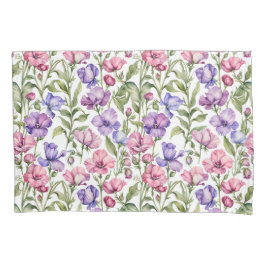 Ervilhas rosadas e violetas doces