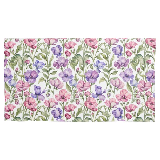 Ervilhas rosadas e violetas doces (Frente)