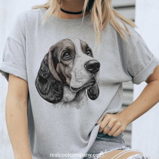 Esboço Adorável de Basset Hound Amantes de Cães Fo (Criador carregado)