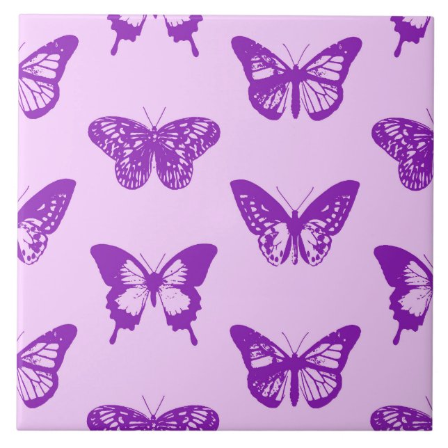 Esboço da borboleta, rosa-orquídea e violeta (Frente)