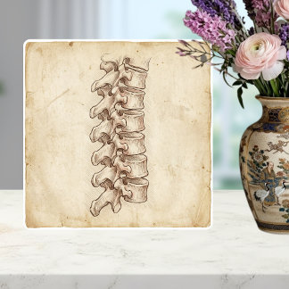 Esboço de Anatomia da Coluna Vertebral Antiga