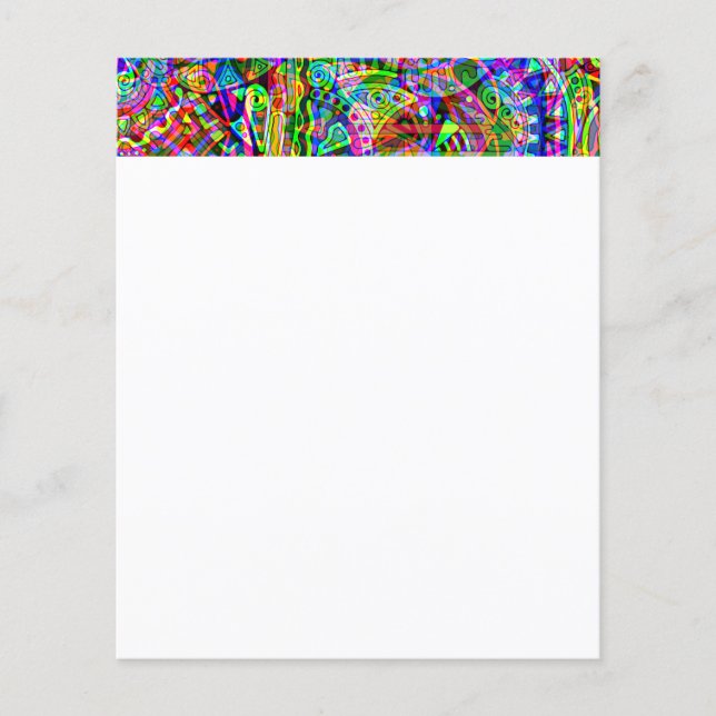 Esboço de arte fantástica - Abstrato Neon Shift 3 (Frente)