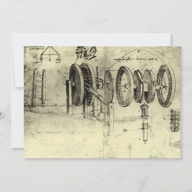 Esboço de Engenharia de uma Roda de Leonardo da Vi (Frente)