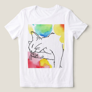 Esboço de Gato Colorido