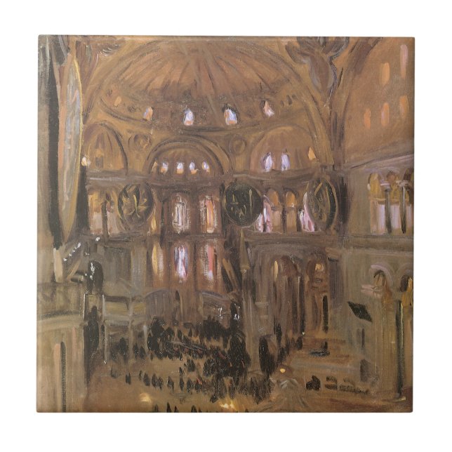 Esboço de Santa Sofia por John Singer Sargent (Frente)