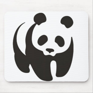 Esboço Mousepad da silhueta da panda