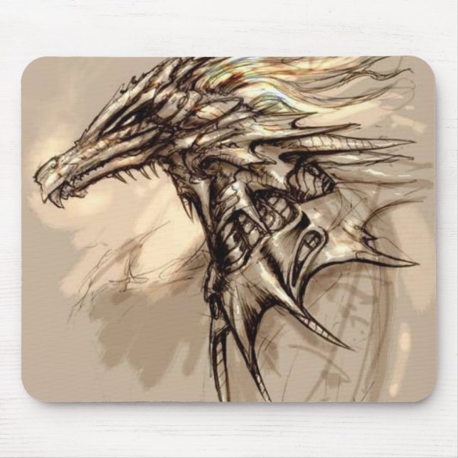 Esboço Mousepad do dragão (Frente)