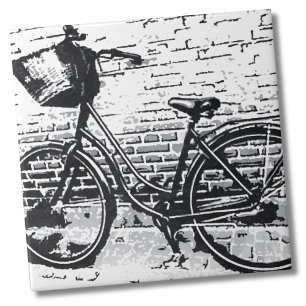 Esboço preto & branco da bicicleta