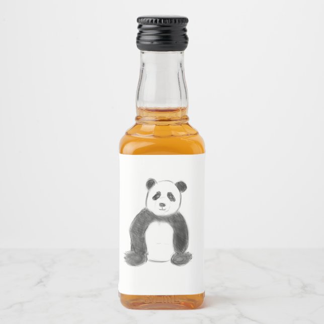 Esboço preto e branco do panda (Frente)