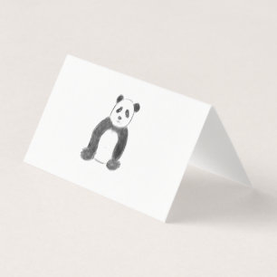 Esboço preto e branco do panda