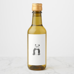 Esboço preto e branco do panda