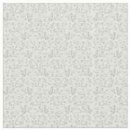 Esboços do tecido de algodão dos gatos