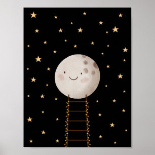 Escada À Lua E Poster De Estrelas