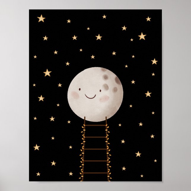 Escada À Lua E Poster De Estrelas (Frente)