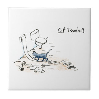 Escada rolante cómica do gato