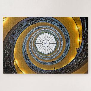 Escada Vaticano Espiral Blue Yellow Quebra-cabeça
