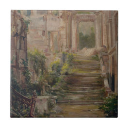 Escadas de Ruínas do Castelo de santo-Nuvem