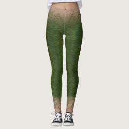 Escala de Sereia mistura cintura Leggings Kelp flo