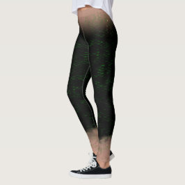 Escala de Sereia Mistura cintura Leggings Noite Ve