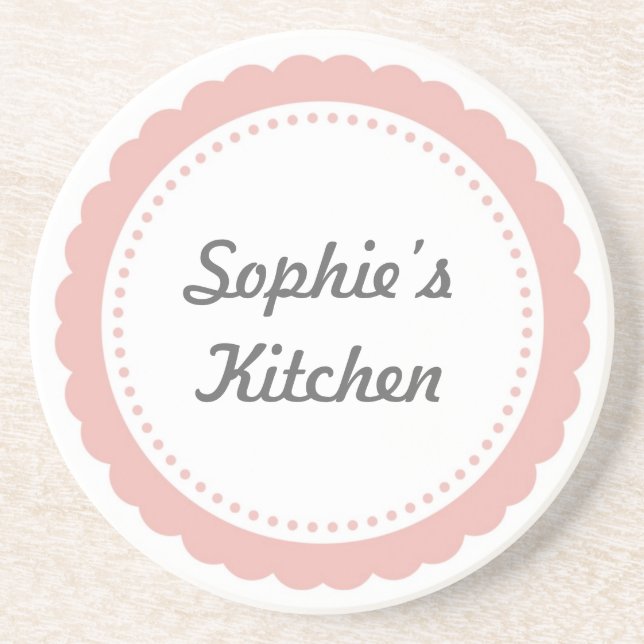 Escalão rosa-cambaleante de porta copos de cozinha (Frente)