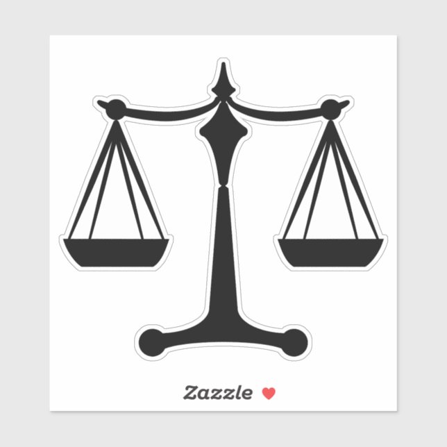 Escalas da Justiça - Adesivo da Lei (Folha)