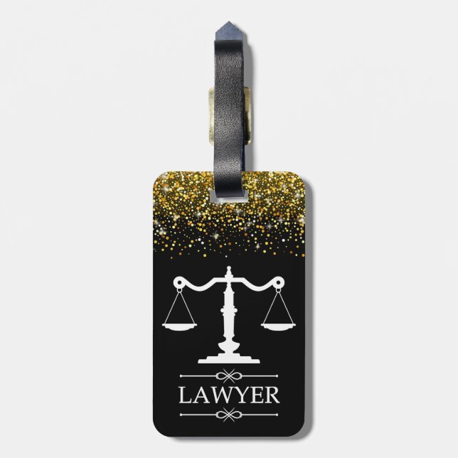 Escalas de Etiqueta de Bagagem de Justiça com Text (Traseira Vertical)