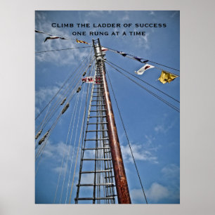 Escale a escada do impressão inspirador do sucess