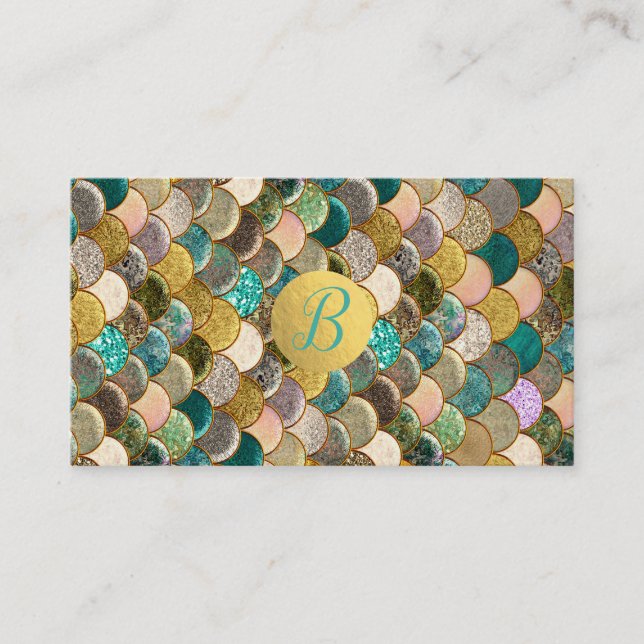 Escamas de Sereia Brilho Dourado Fidelidade do Cli (Frente)