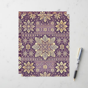 Escândalo de inverno roxo e Dourado