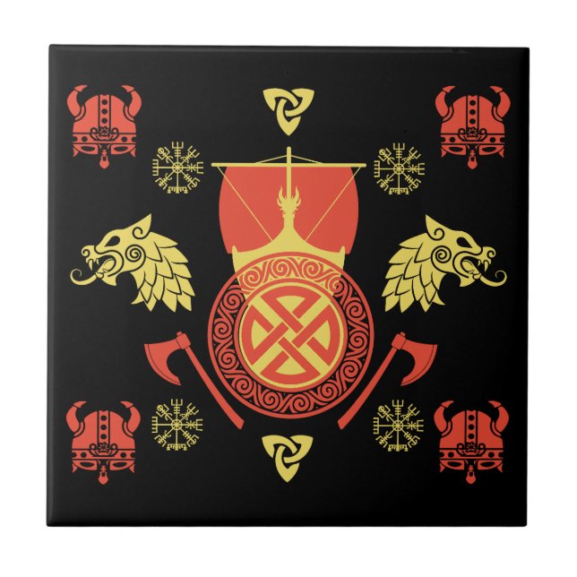 Escandinávia Viking Norsêmen Home Decor (Frente)