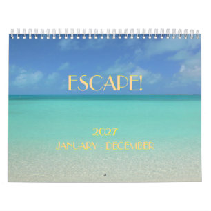 "ESCAPE" CALENDÁRIO 2026 / CALENDÁRIO CÉU/MAR/SOL