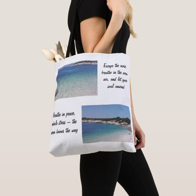 Escape do oceano - Saco Motivational Beach Tote (Close Up)