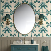 Escape Tropical da Palma - Verde, bege - Costeira