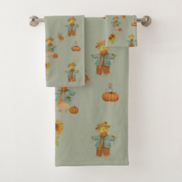 Escaravelho e toalha de abóbora