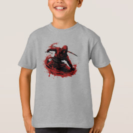 Escarlate: Camisa de Domínio Vermelho Ninja