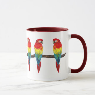 Escarlate da caneca do Macaw