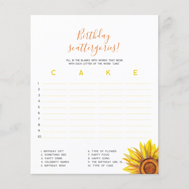 Escateternidades de aniversário! Primeiro jogo de  (Frente)