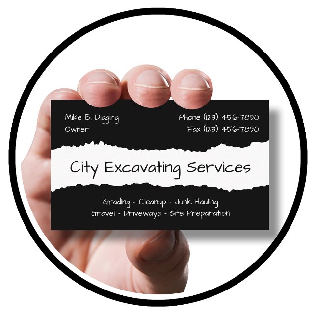 Escavação de Cartões de visitas de parelhamento (Criador carregado)