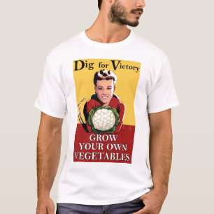 Escavação do vintage para a camisa da vitória T
