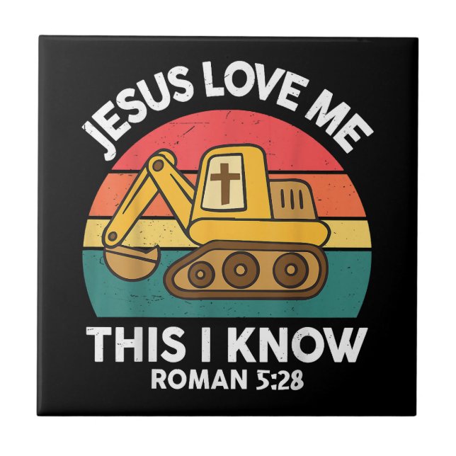 Escavadeira Cristã Jesus Me Ama Isso Eu Sei (Frente)