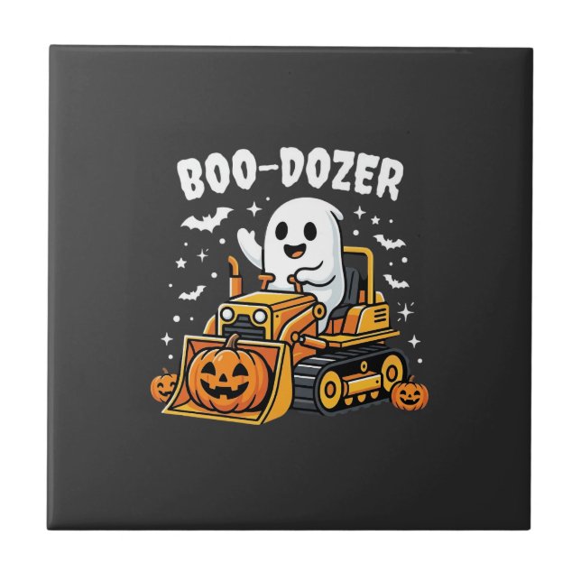Escavadeira Fantasma Boo Dozer Halloween_1 (Frente)