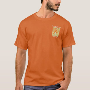 Esclerose Múltipla (EM) Camisa de Fita Laranja Pe