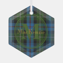 Escocês Clan MacKenzie Tartan Nome Dourado/Monogra