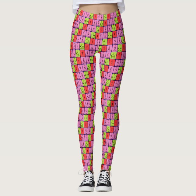 Escoceses Leggings mesas periódicas patrióticas (1 (Frente)