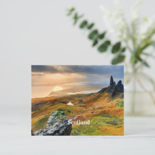 Escócia, cartão postal de bela paisagem montanhosa
