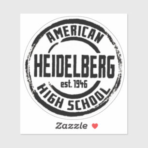 Escola Americana de Heidelberg Adesivo de Vinil