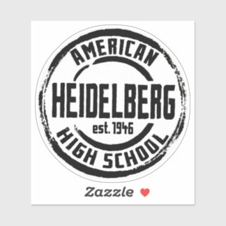 Escola Americana de Heidelberg Adesivo de Vinil
