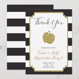 Escola Apple do convite da semana da apreciação 